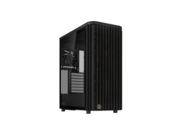 ASUS - ProArt PA401 Wood ATX Case: FSC Wood, Glass, USB-C 20Gbps, Dual 160mm Fans, PSU Bracket - Black