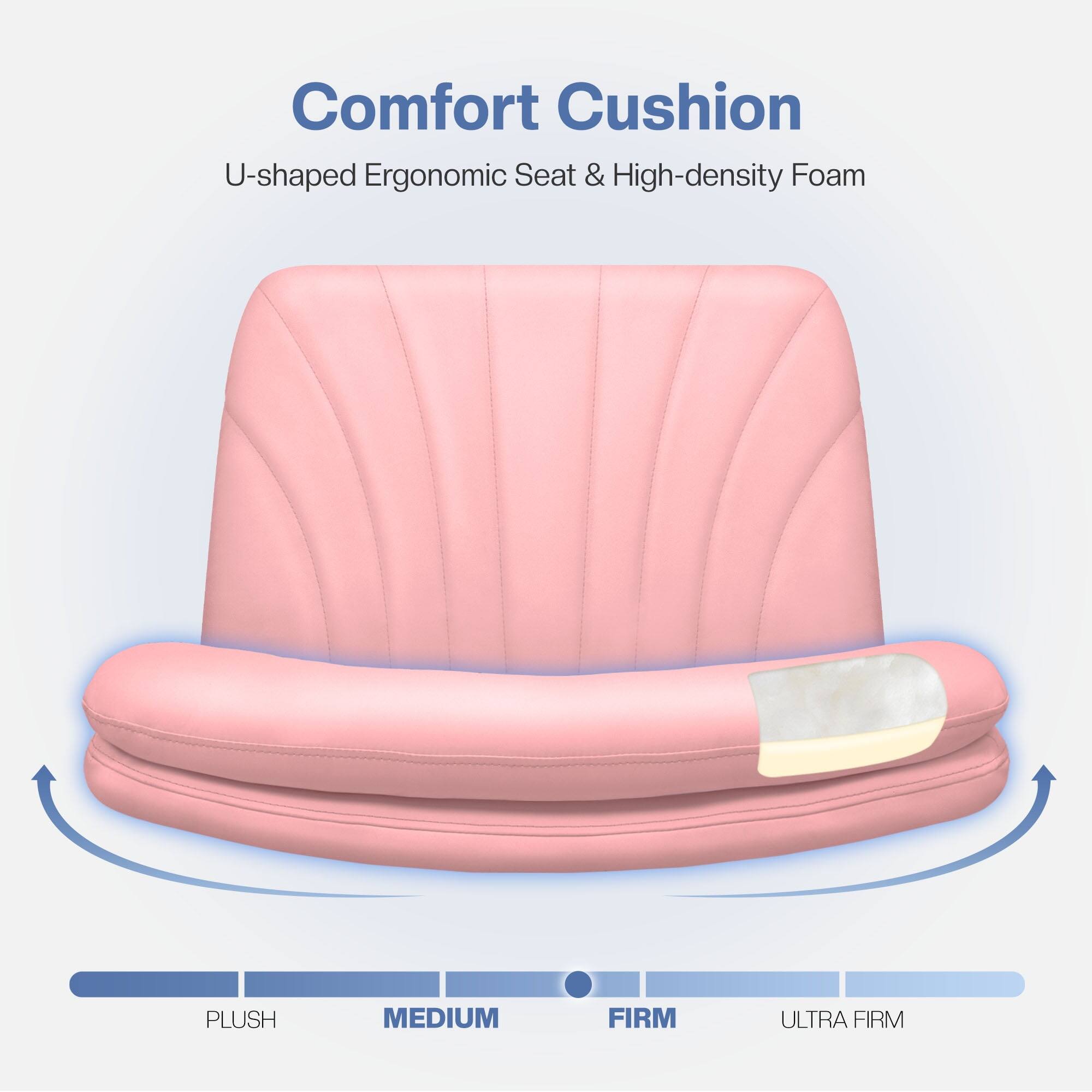 Comfort Cushion  
U-shaped Ergonomic Seat & High-density Foam  

PLUSH  
MEDIUM  
FIRM  
ULTRA FIRM