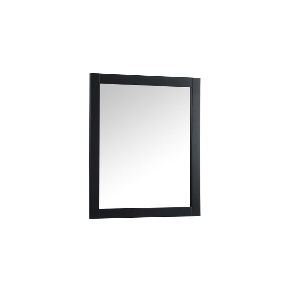 Alt View 1. Elegant Decor - Aqua vanity mirror 30x36 inch in black - Black.