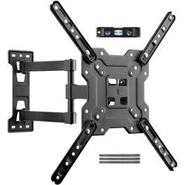 Dazzed Corner - Full Motion TV Wall Mount for 23-55'' TVs, Swivel Tilt, VESA 400x400, 55 lbs - Black