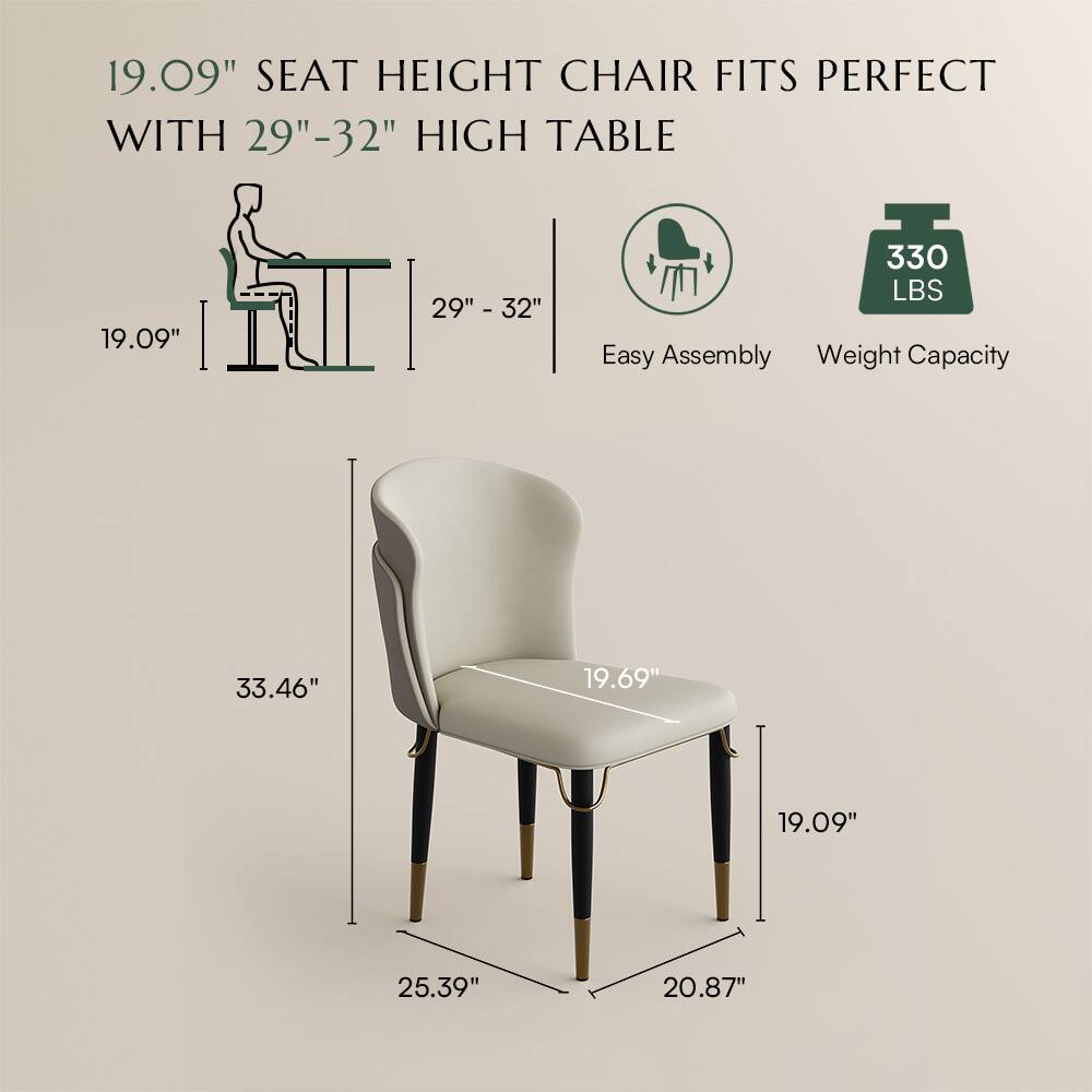 19.09" SEAT HEIGHT CHAIR FITS PERFECT WITH 29"-32" HIGH TABLE

19.09" 29" - 32" 330 LBS

Easy Assembly Weight Capacity

33.46" 19.69" 19.09" 25.39" 20.87"