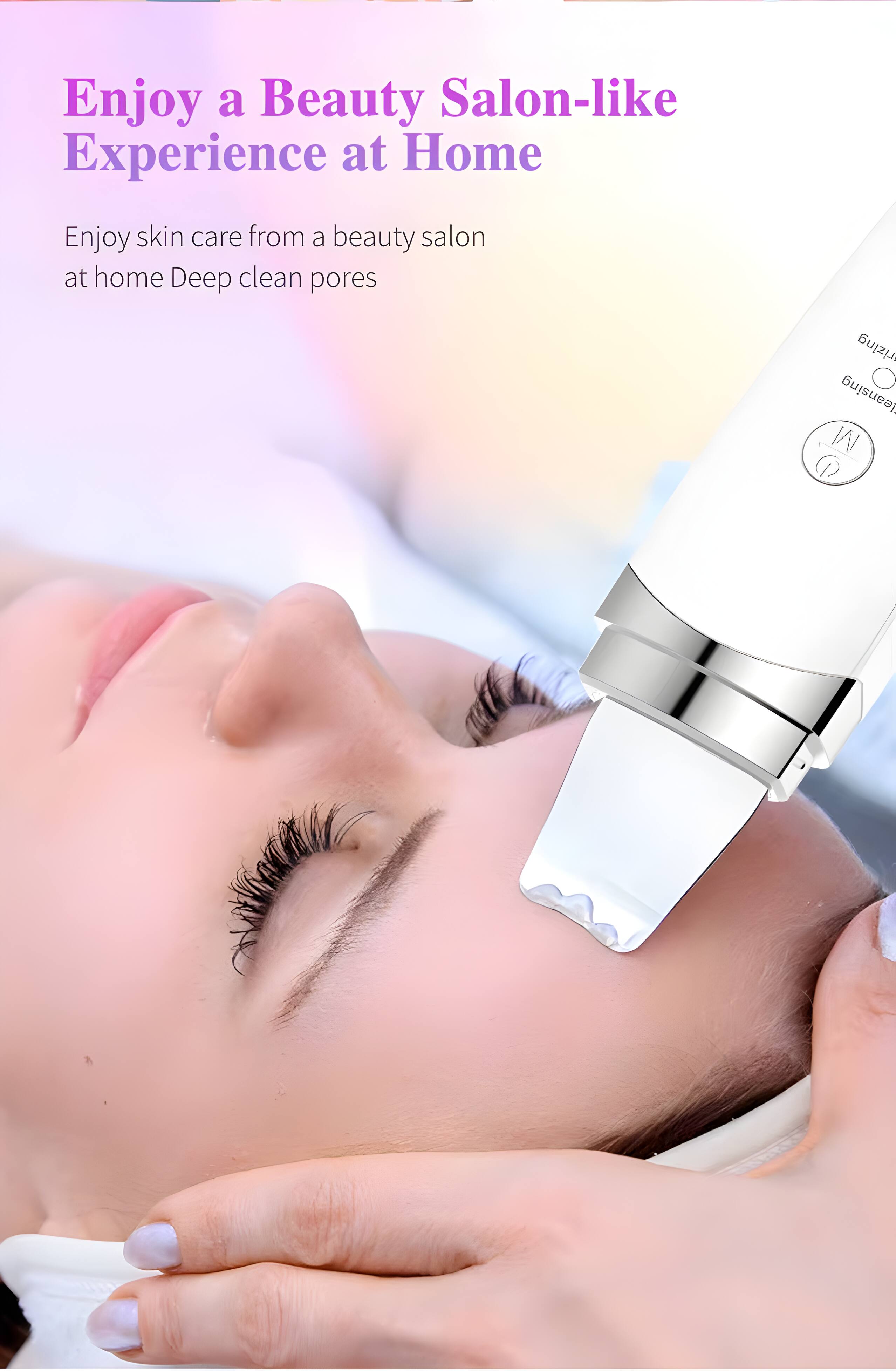 Enjoy a Beauty Salon-like Experience at Home

Enjoy skin care from a beauty salon at home. Deep clean pores.