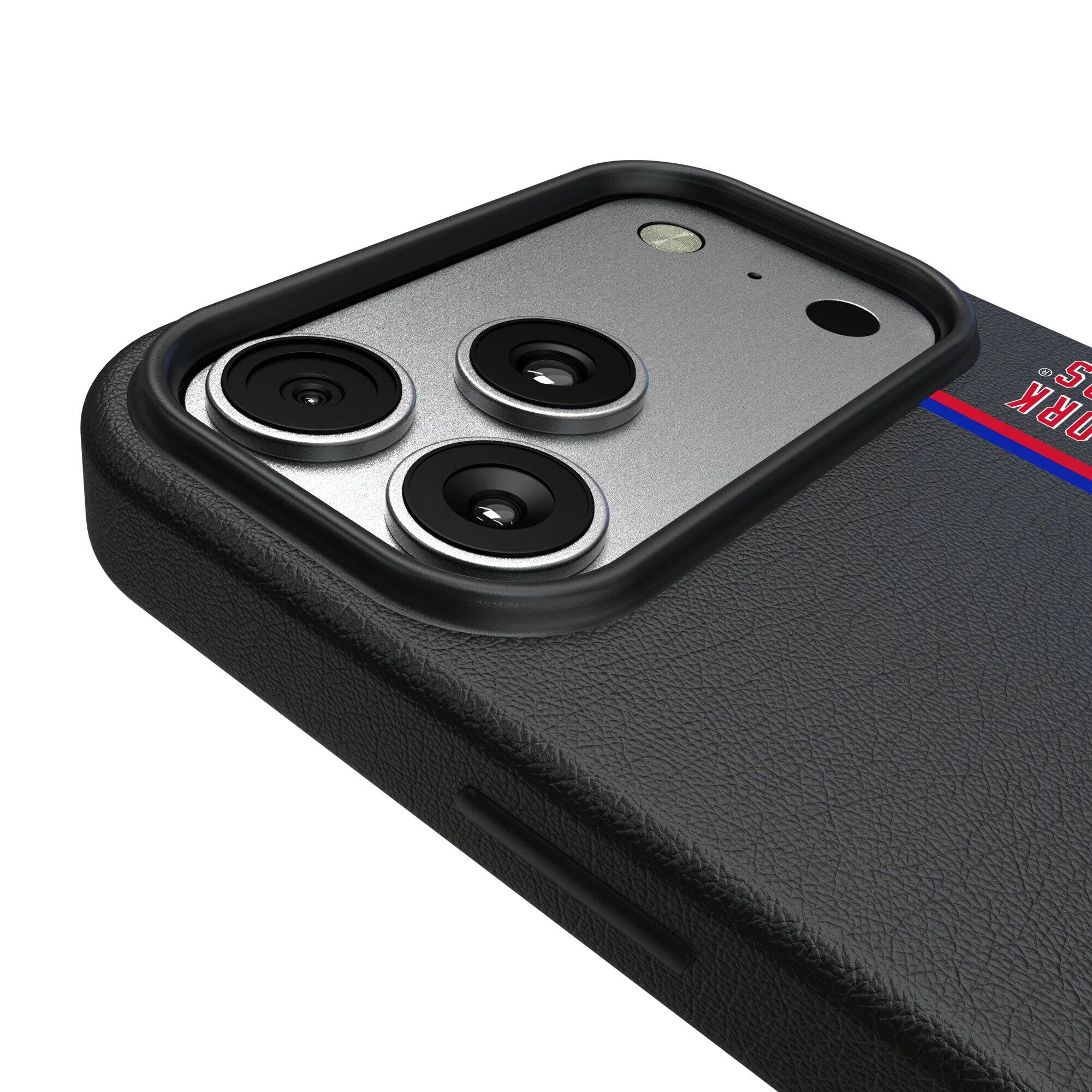 Alt View 2. Keyscaper - Black New York Rangers Sidebar Magnetic iPhone Case - 16 - Black.