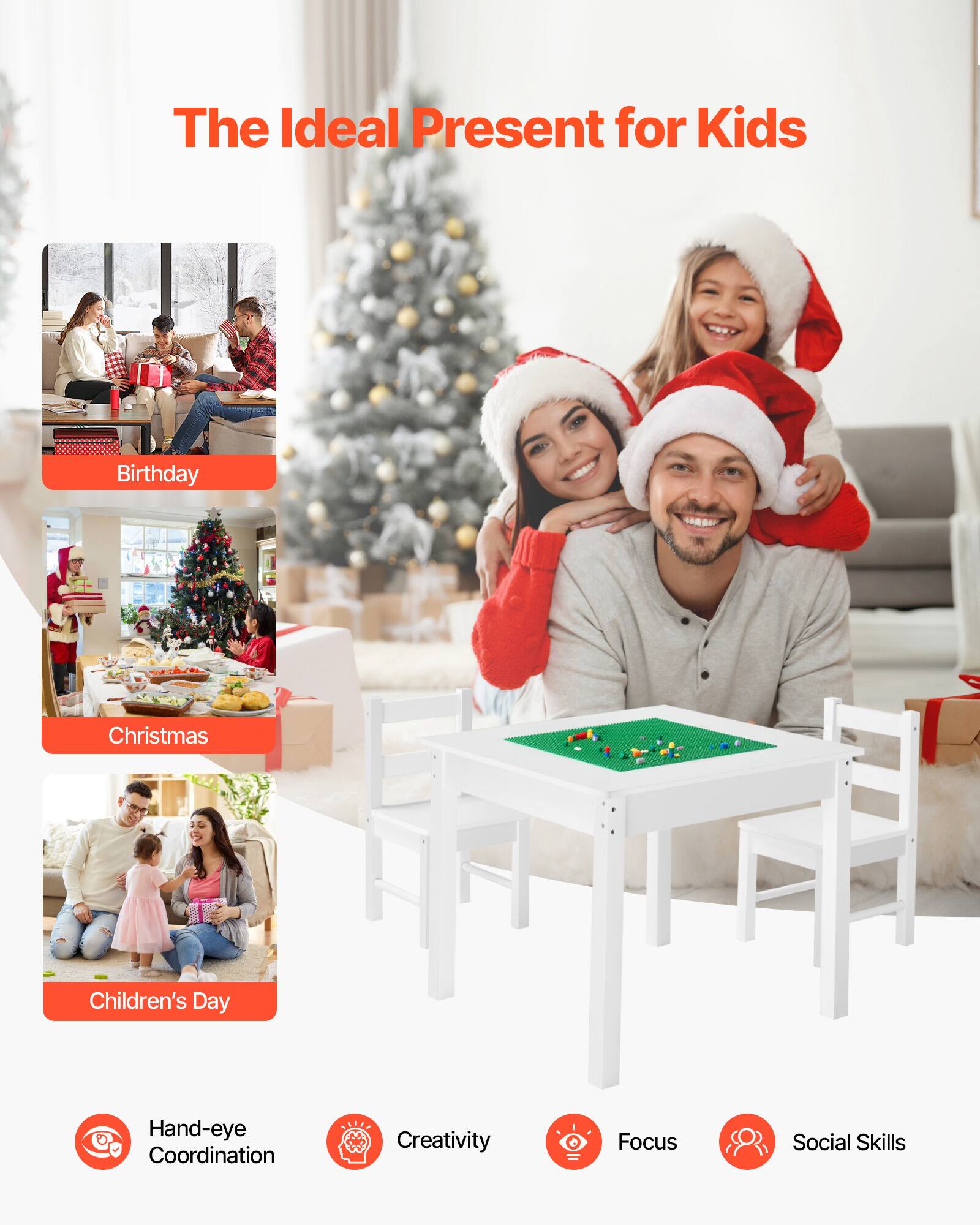 The Ideal Present for Kids

- Birthday
- Christmas
- Children's Day

- Hand-eye Coordination
- Creativity
- Focus
- Social Skills