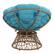 Alt View 13. OSP Home Furnishings - Papasan Chair - Blue.
