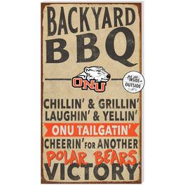 Jardine - Ohio Northern Polar Bears 11'' x 20'' Indoor/Outdoor BBQ Sign - Brown