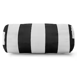 Majestic Home - Bolster Pillow Vertical Stripe - Black