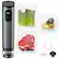 Front. Gvode - GVODE Metal Handheld Vacuum Sealer: 60kPa Cordless Food Sealer with 1500mAh Battery, 30 Reusable Bags & Wine Stopper - gray.