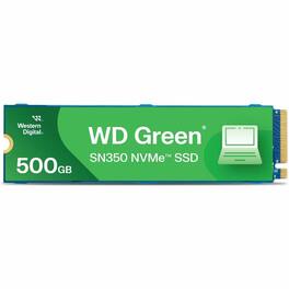 Western Digital - WD SN350 500 GB Solid State Drive - M.2 2280 Internal - PCI Express NVMe (PCI Express NVMe 3.0) - Green