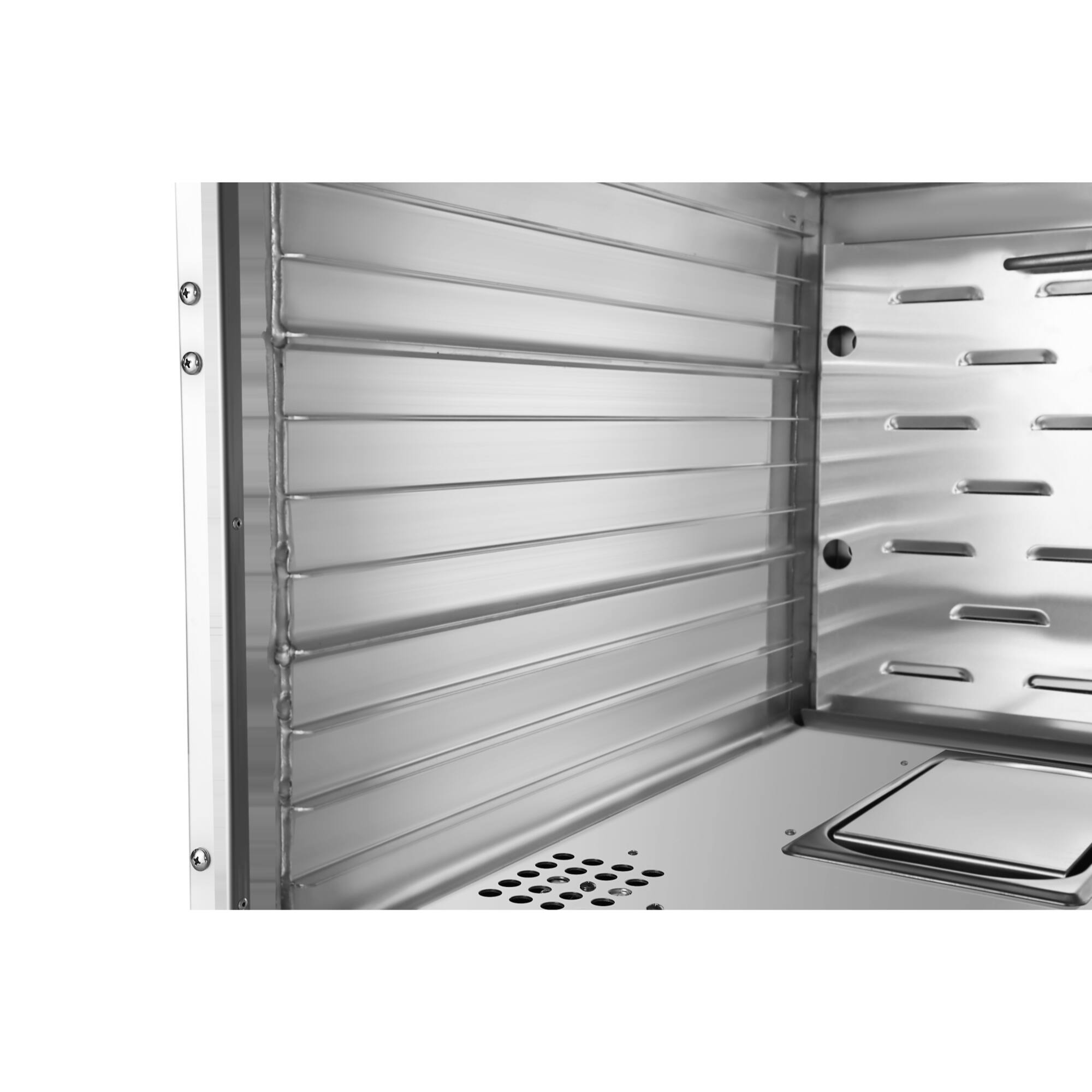 Alt View 5. Koolmore - 33 in. Commercial Non-Insulated Half Size Heated Holding/Proofing Cabinet with Glass Door and 11-Pan Capacity in Silver - Silver.