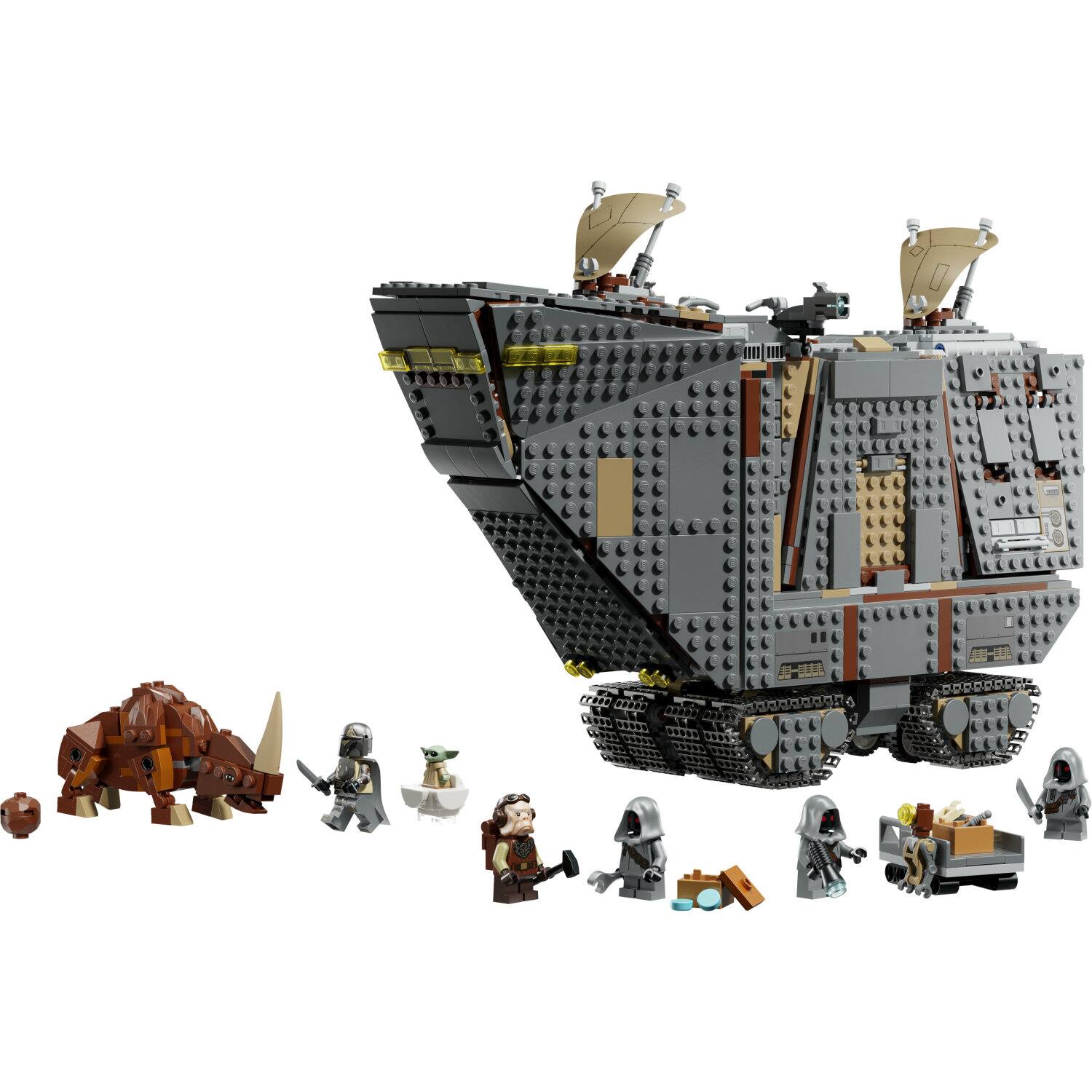 Angle. LEGO - Star Wars Offworld Sandcrawler and Mudhorn 75453.
