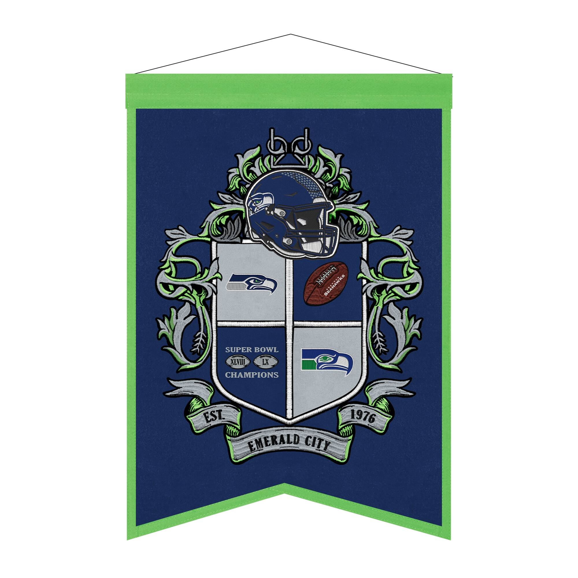 Seattle Seahawks Super Bowl XLVIII LX Champions Est. 1976 Emerald City