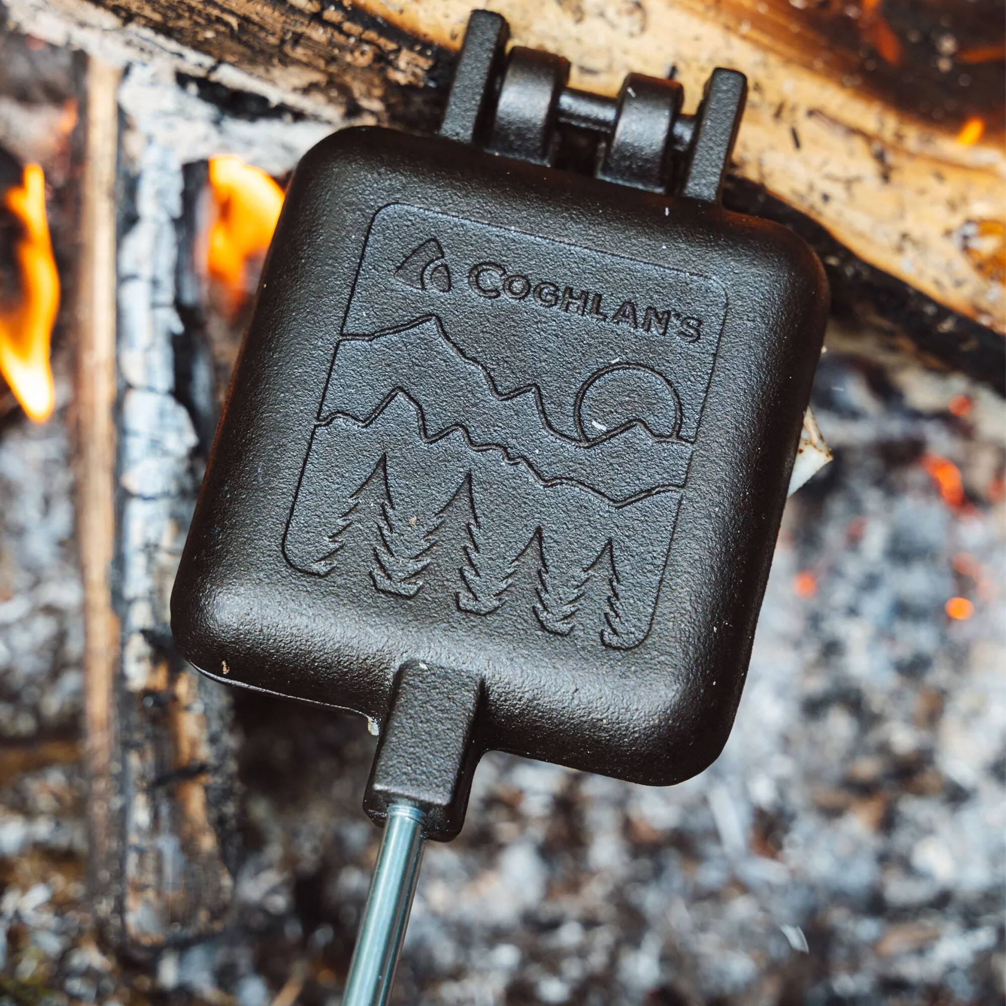 Alt View 3. Coghlan’s - Coghlan's Pre-Seasoned Cast Iron Camp Cooker for Pies, Sandwiches, or Grilling Meat.