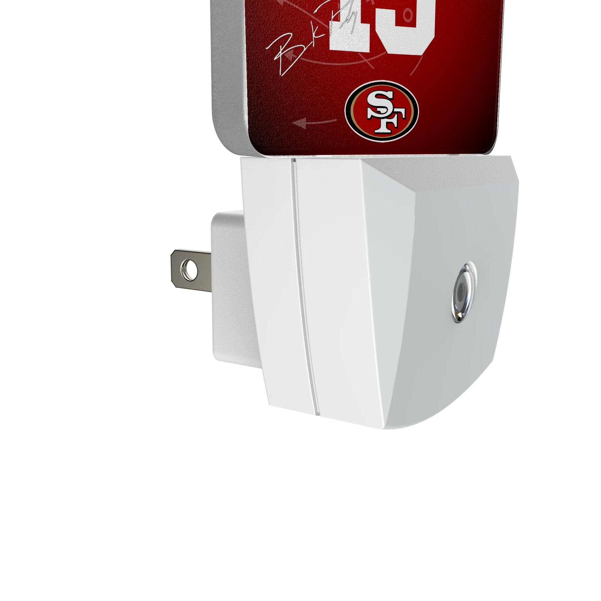 Alt View 2. Keyscaper - Brock Purdy San Francisco 49ers Nightlight 2-Pack - Multicolor.