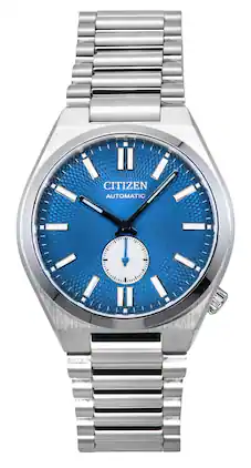 Citizen - Tsuyosa Small Second Automatic 21 Jewels NK5010-51L Mens Watch Stainless Steel Blue Dial 50M - Silver, Blue