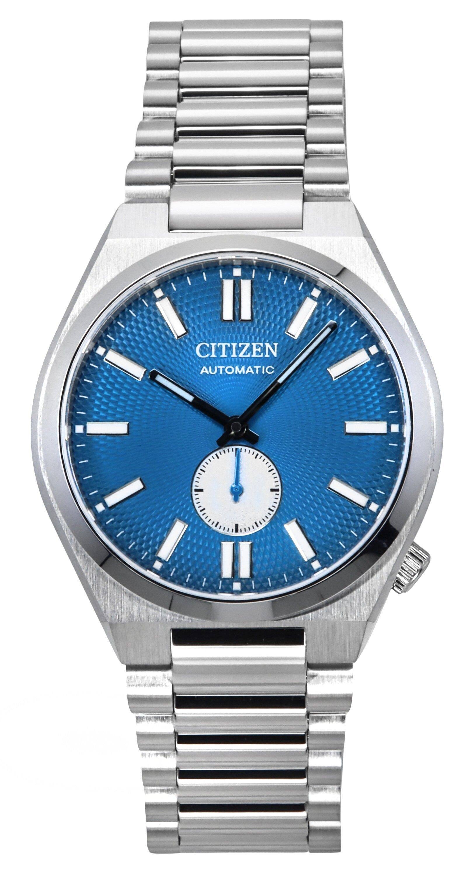 Citizen - Tsuyosa Small Second Automatic 21 Jewels NK5010-51L Mens Watch Stainless Steel Blue Dial 50M - Silver, Blue