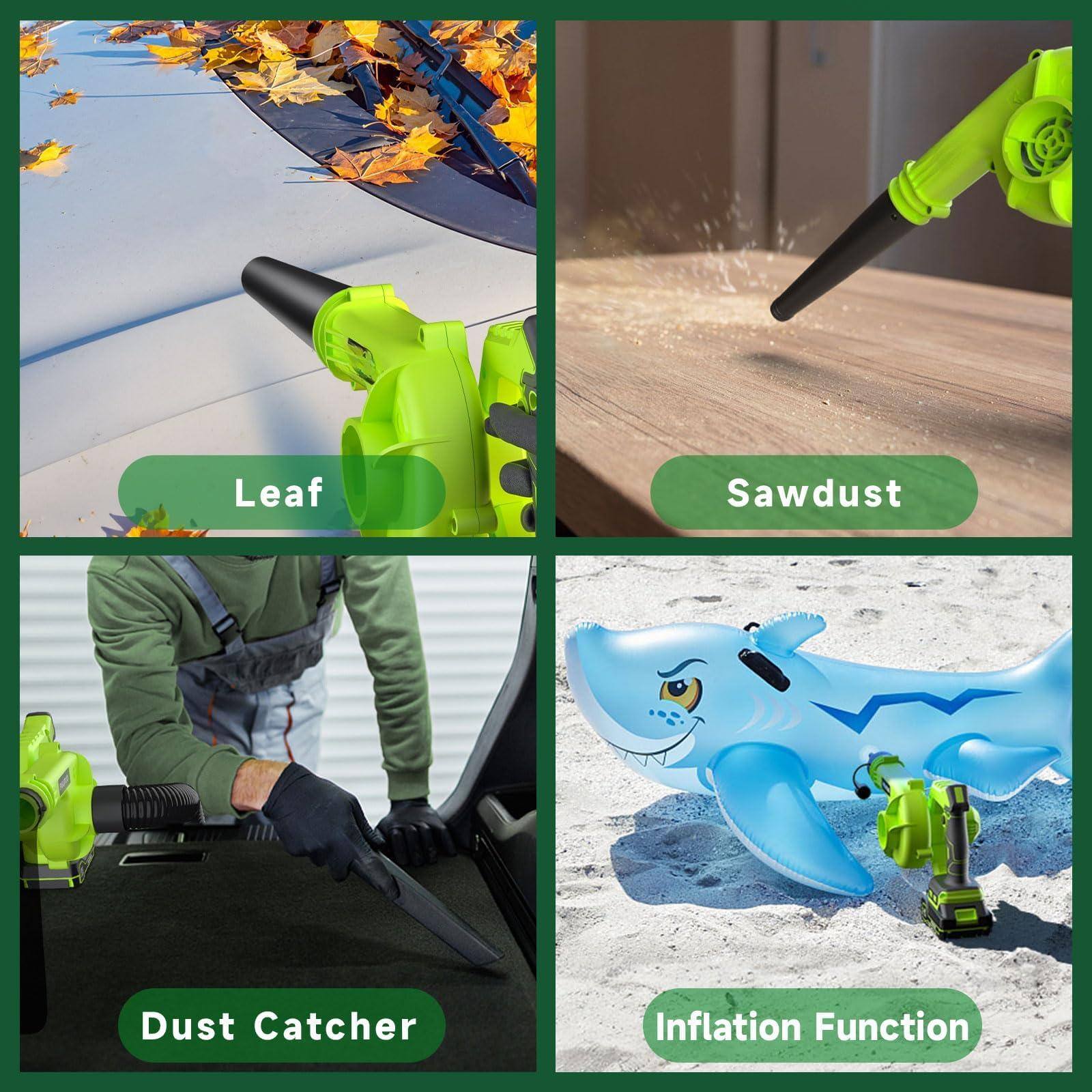 - Leaf
- Sawdust
- Dust Catcher
- Inflation Function