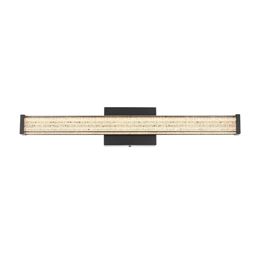 Alt View 1. Living District - Jaxx 24 Inch Led Wall Sconce In Black - Black.