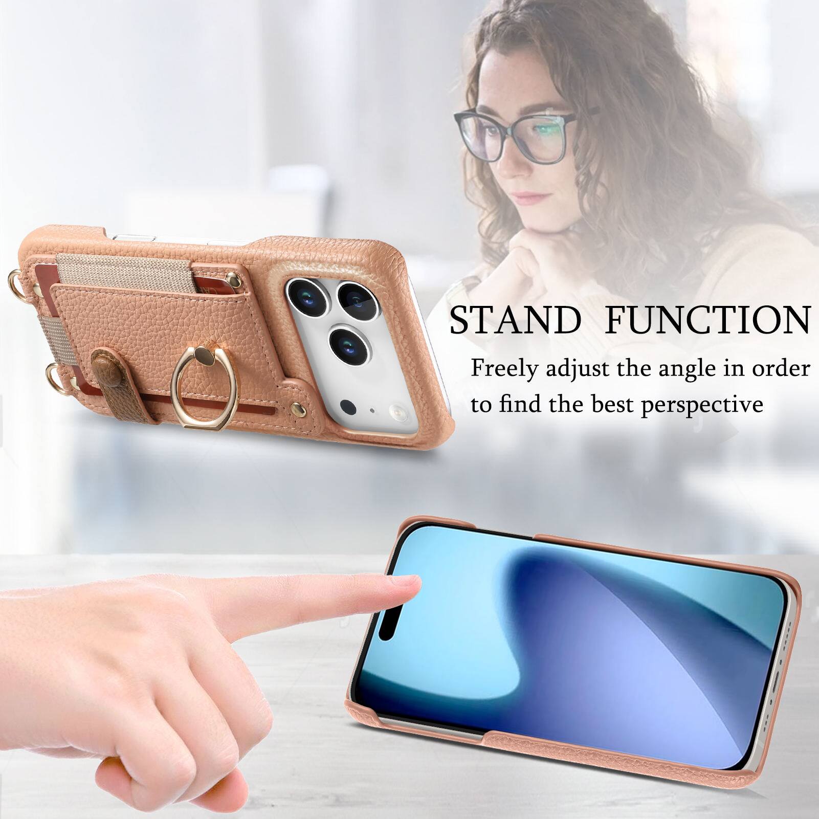 STAND FUNCTION  
Freely adjust the angle in order to find the best perspective