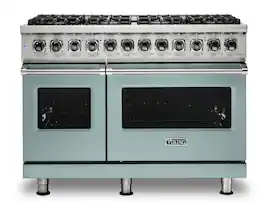 Viking - 5-Series Dual Fuel Self-Clean 48"W Sealed Burner Range - Splash