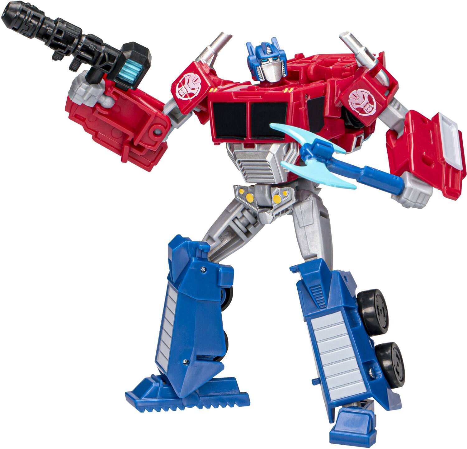 Alt View 1. Hasbro - Hasbro Collectibles - Transformers EarthSpark - Deluxe - Optimus Prime   - Collectibles - Multicolor.