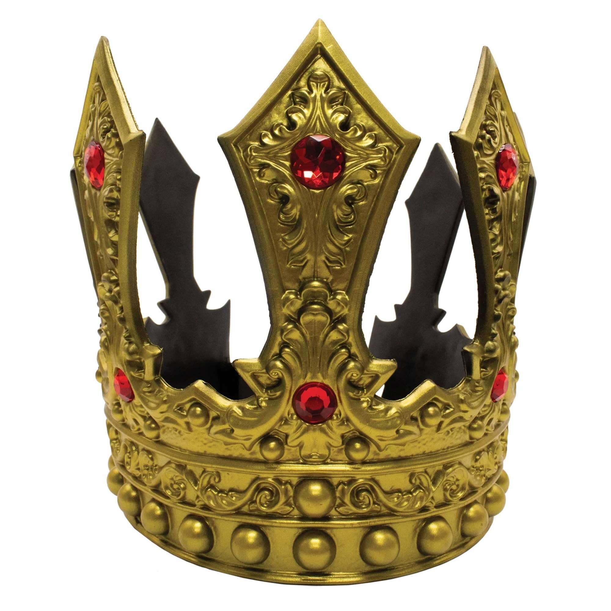 Alt View 1. Underwraps - King's Gold Adjustable Foam Crown Adult Costume Accessory - Gold.