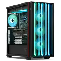 YEYIAN - MIRAGE S Gaming Desktop PC - INTEL Ultra Core U7 265KF - NVIDIA RTX 5080 - 32GB DDR5 6000MHz RGB - 2TB SSD - Black - Front_Zoom