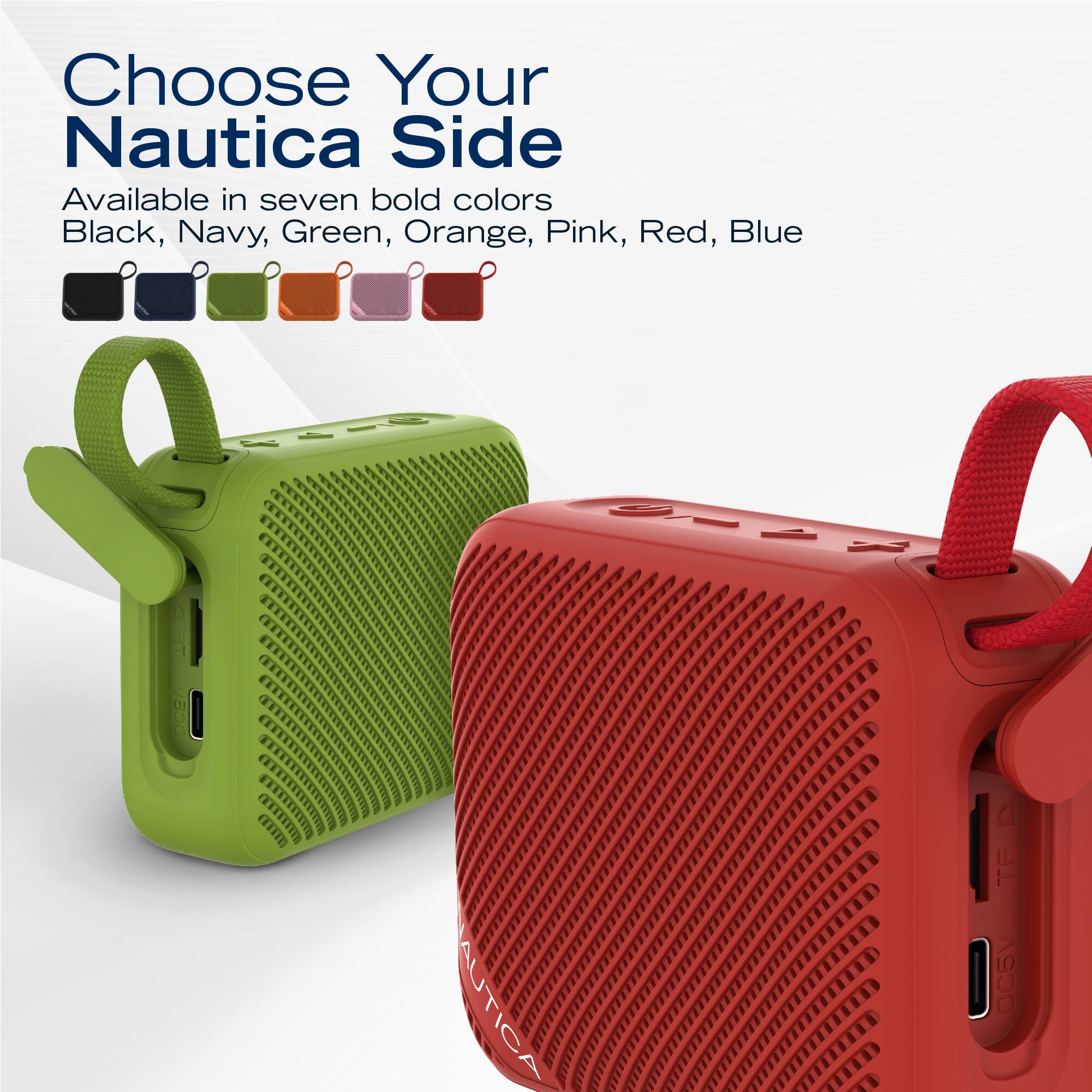 Choose Your Nautica Side

Available in seven bold colors: Black, Navy, Green, Orange, Pink, Red, Blue