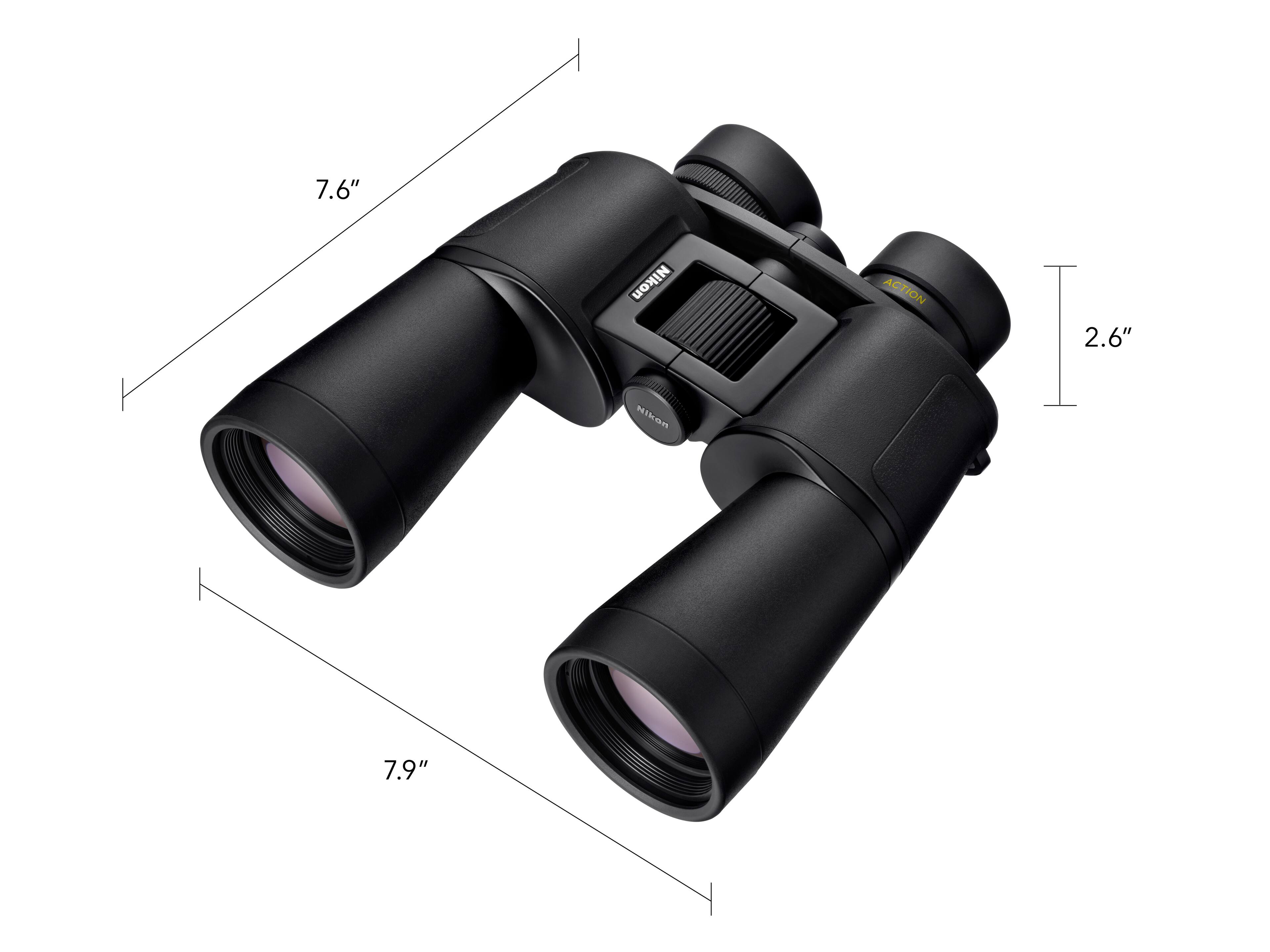 7.6" Nikon ACTION 2.6" 7.9"
