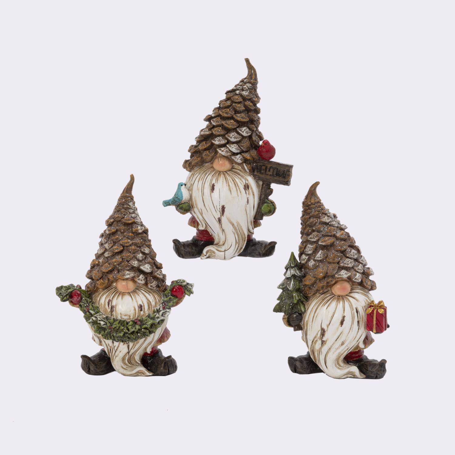 Front. The Gerson Companies - Gerson Multicolored Gnome Figurine 6 in. (Case of 6) - Multicolored.