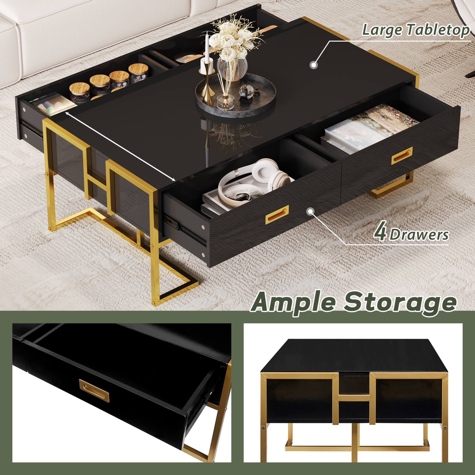 Large Tabletop  
4 Drawers  
Ample Storage