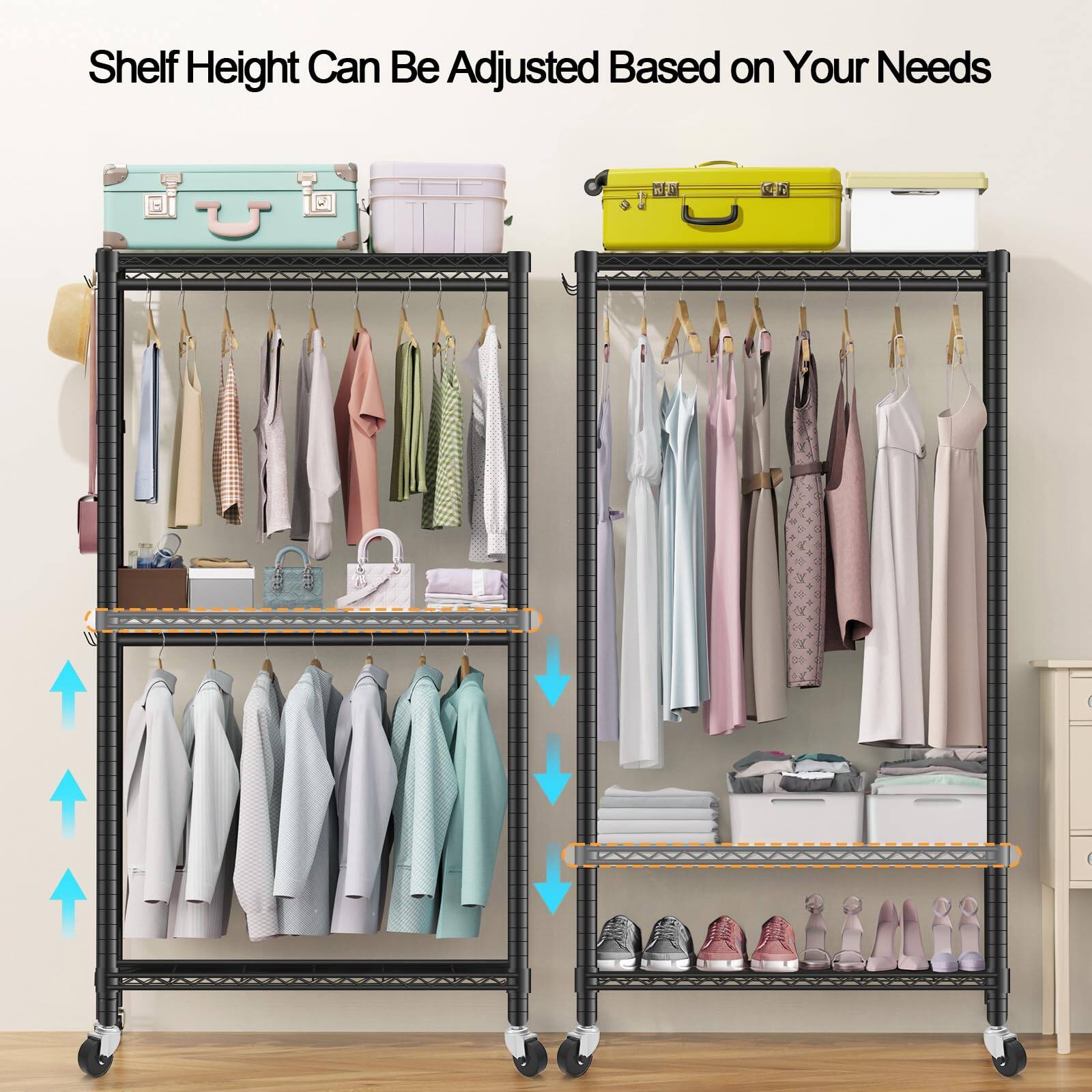 Shelf Height Can Be Adjusted Based on Your Needs