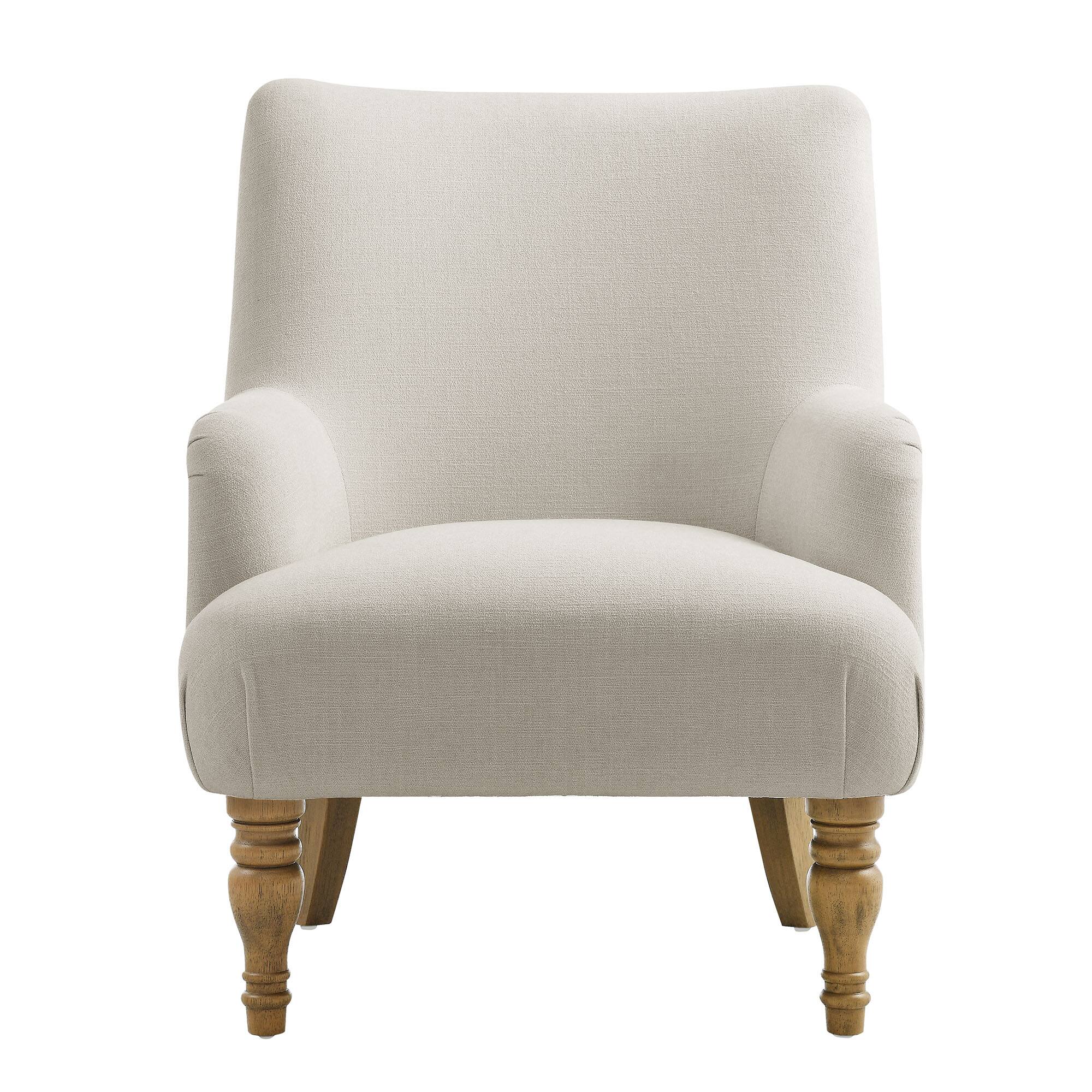 Alt View 2. Modway - Ellington Fabric Upholstered Accent Armchair by Modway - White.