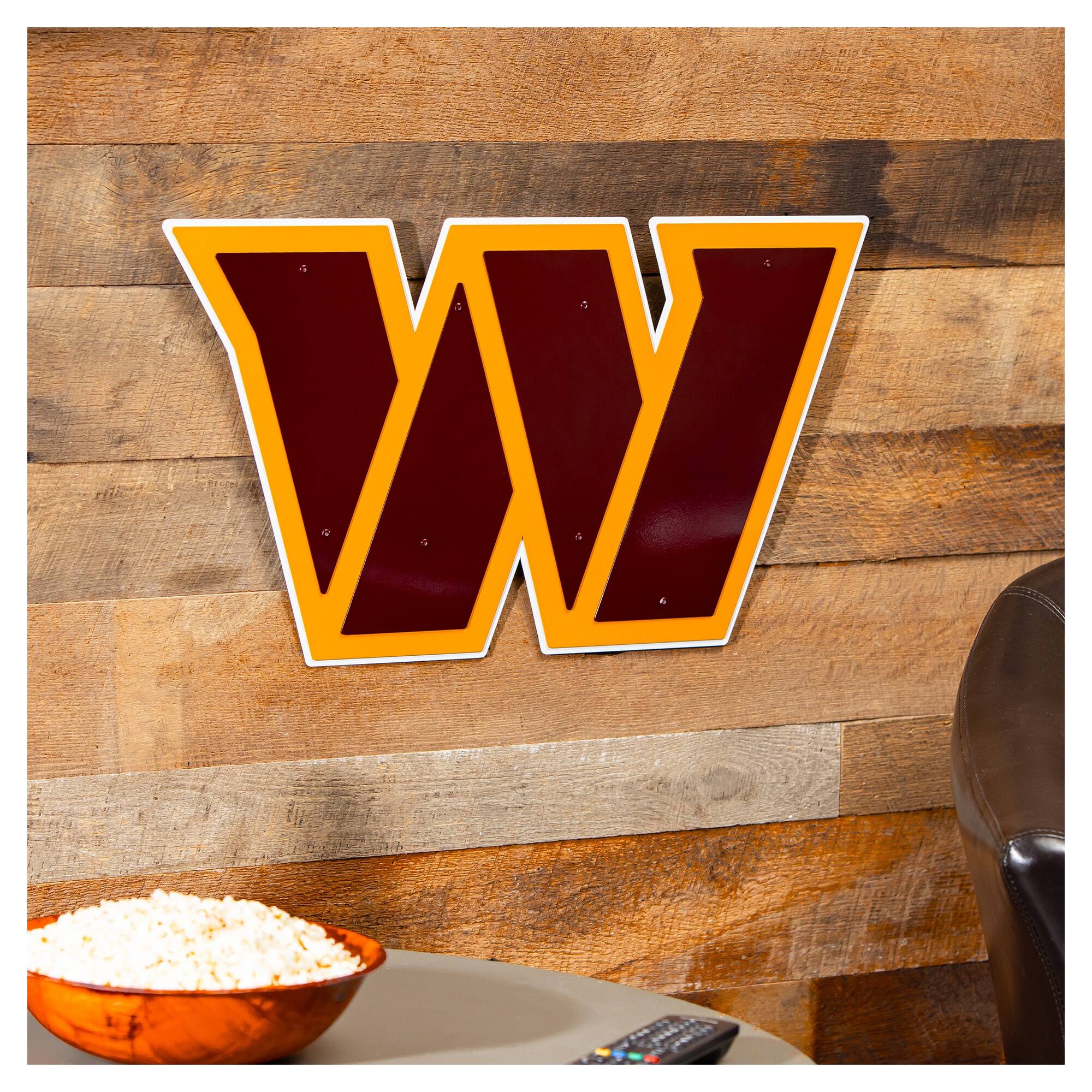 Alt View 1. Evergreen Enterprises - Washington Commanders 23" Layered Metal Wall Art Sign - Multicolor.