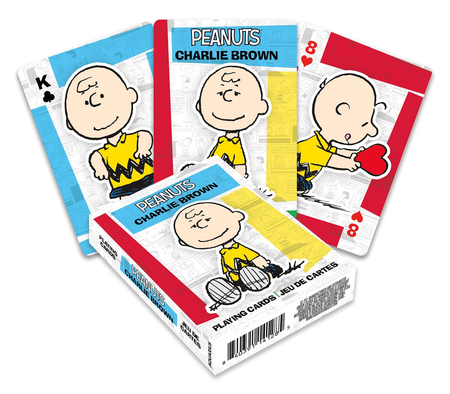 Sure, here is the corrected and grouped text from the image:

---

**Peanuts Charlie Brown**

**Playing Cards / Jeu de Cartes**

**Peanuts Charlie Brown**

**K**

**8**

**8**

**Peanuts Charlie Brown**

**Playing Cards / Jeu de Cartes**

**Peanuts Charlie Brown**

**Peanuts Charlie Brown**

**Peanuts Charlie Brown**

**Peanuts Charlie Brown**

**Peanuts Charlie Brown**

**Peanuts Charlie Brown**

**Peanuts Charlie Brown**

**Peanuts Charlie Brown**

**Peanuts Charlie Brown**

**Peanuts Charlie Brown**

**Peanuts Charlie Brown**

**Peanuts Charlie Brown**

**Peanuts Charlie Brown**

**Peanuts Charlie Brown**

**Peanuts Charlie Brown**

**Peanuts Charlie Brown**

**Peanuts Charlie Brown**

**Peanuts Charlie Brown**

**Peanuts Charlie Brown**

**Peanuts Charlie Brown**

**Peanuts Charlie Brown**

**Peanuts Charlie Brown**

**Peanuts Charlie Brown**

**Peanuts Charlie Brown**

**Peanuts Charlie Brown**

**Peanuts Charlie Brown**

**Peanuts Charlie Brown**

**Pean