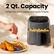 2 Qt. Capacity
Perfect for dorm rooms and quick snacks