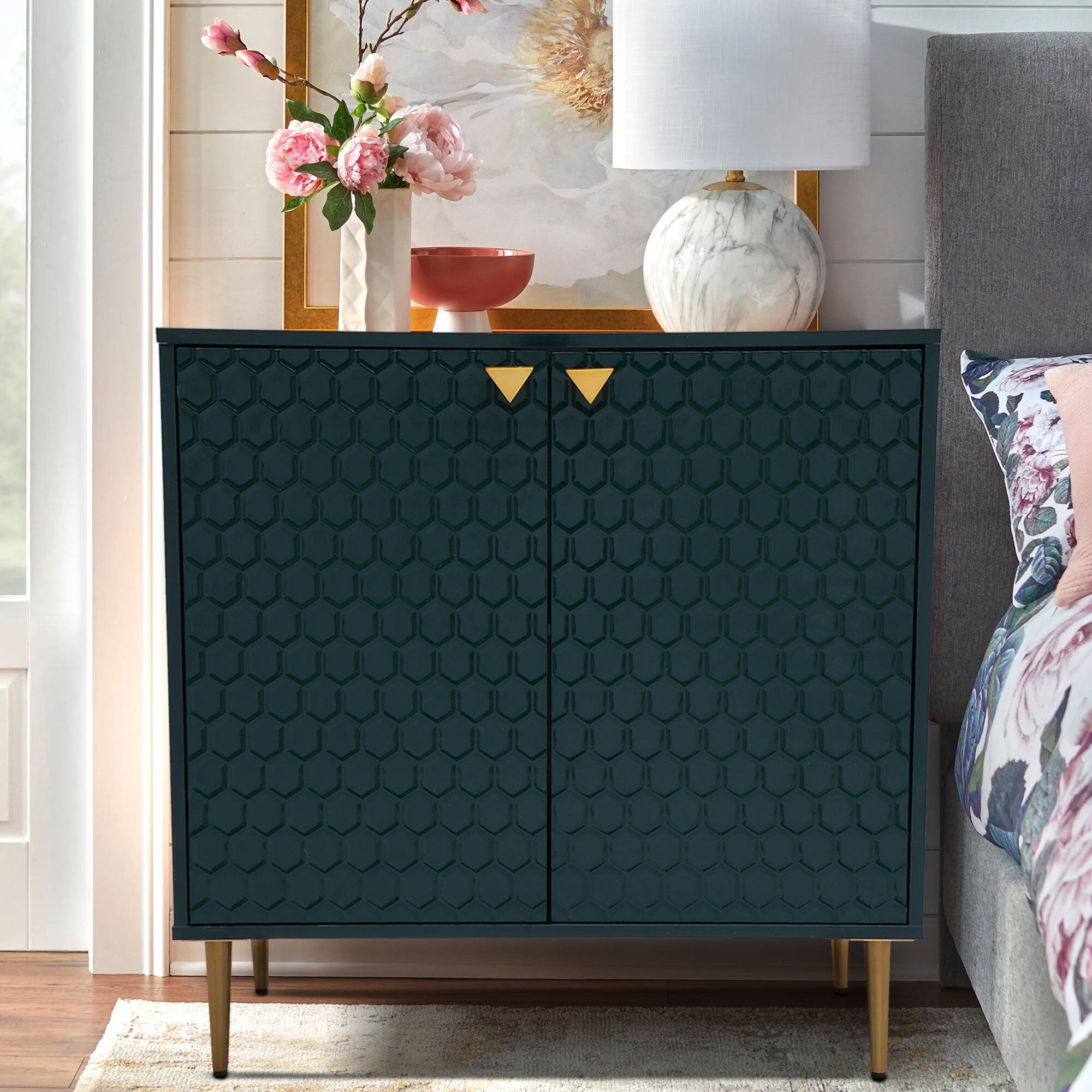 Alt View 9. Boyel Living - Boyel Living 2 Door Cabinet Storage Cabinet - Green.