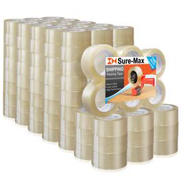 Sure-Max - Premium Carton Packing Tape 1.8 mil 330 Feet (110 yards) - Clear