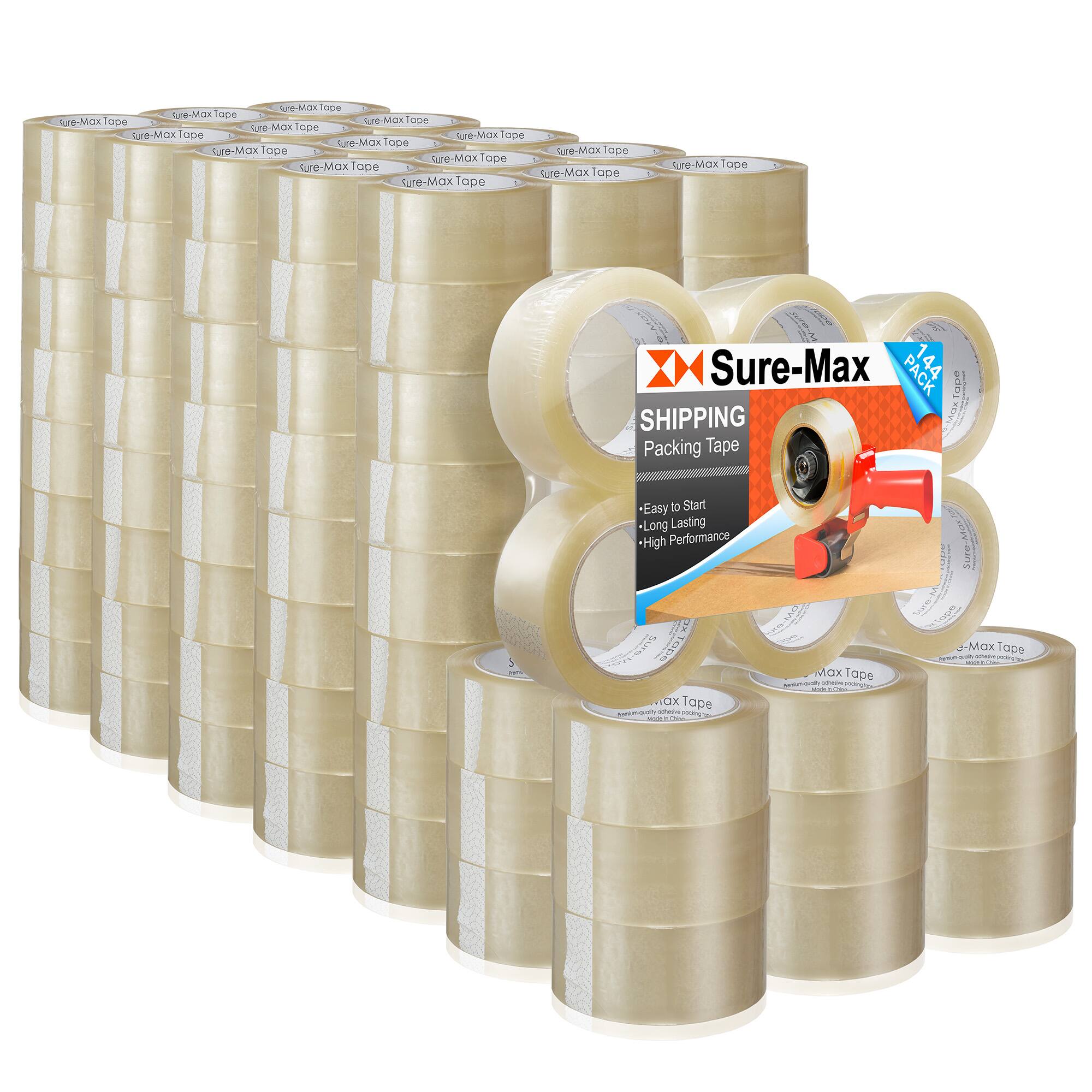 Sure-Max Tape

Sure-Max Shipping Packing Tape

- Easy to Start
- Long Lasting
- High Performance

144 Rolls

Packing Tape - Easy to Start Long Lasting *High Performance