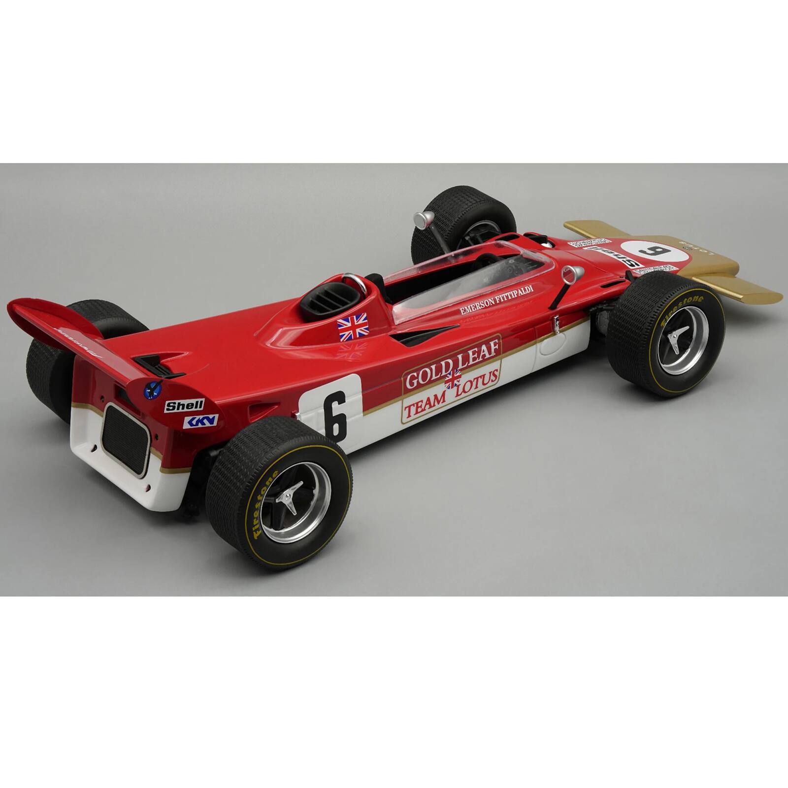Pincered
Shell KKV
stone 
EMERSON FITTIPALDI DV A GOLD LEAF TEAM LOTUS 6
BRANDS Shell 9 BREASE!! estone