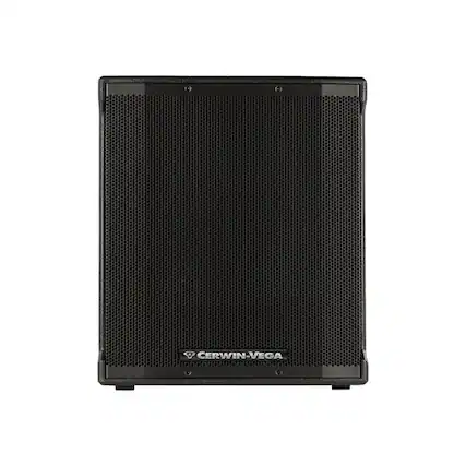 Front. Cerwin Vega - Cerwin Vega CVE-18S CVE Series 18 Inch Powered Subwoofer - Black.