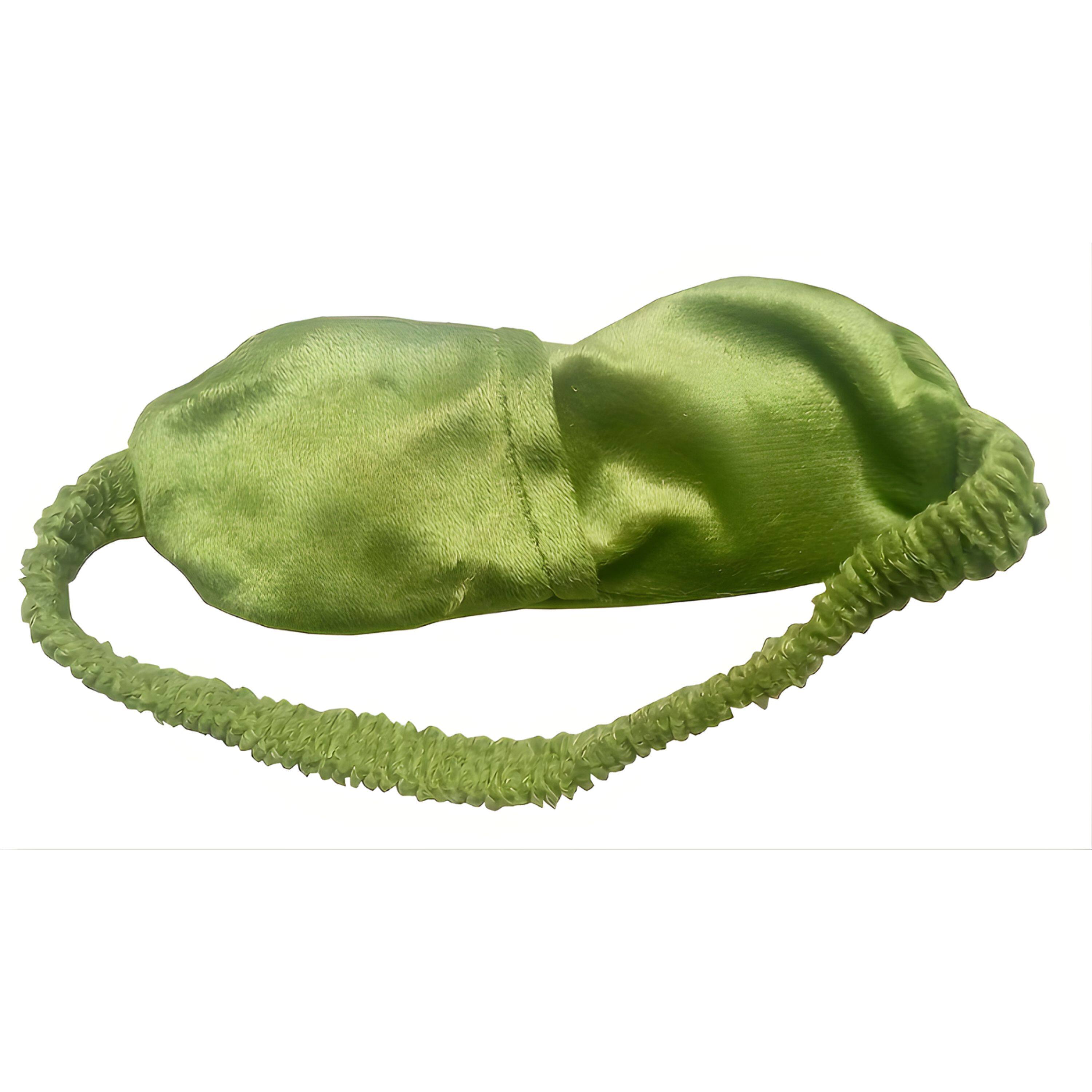 Angle. Kitcheniva - Frog Design Soft Sleep Eye Mask - Green.