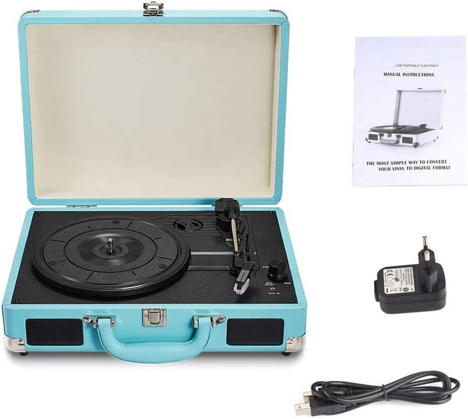 USB PORTABLE TURNTABLE MANUAL INSTRUCTIONS  
THE MOST SIMPLE WAY TO CONVERT YOUR VINYL TO DIGITAL FORMAT