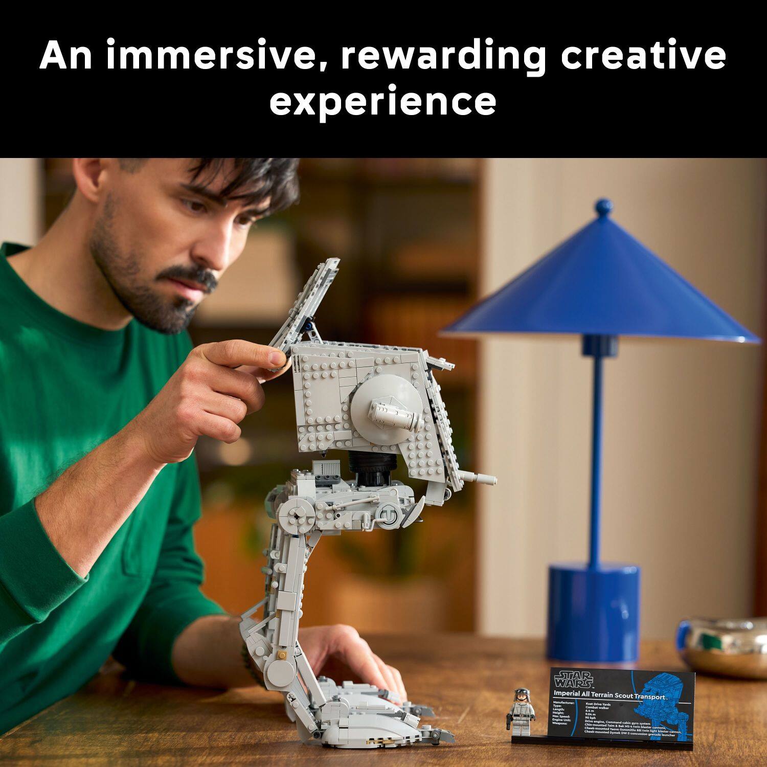 An immersive, rewarding creative experience

OoY STR WARS imperial All Terrain Scout Transport