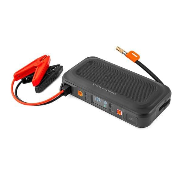 JETRANSPORT - Assist Air 1500xp Jump Starter And Compressor | 44.4wh Power Supply Box Restarts 12v 150 Psi Inflates Tires - 1500A