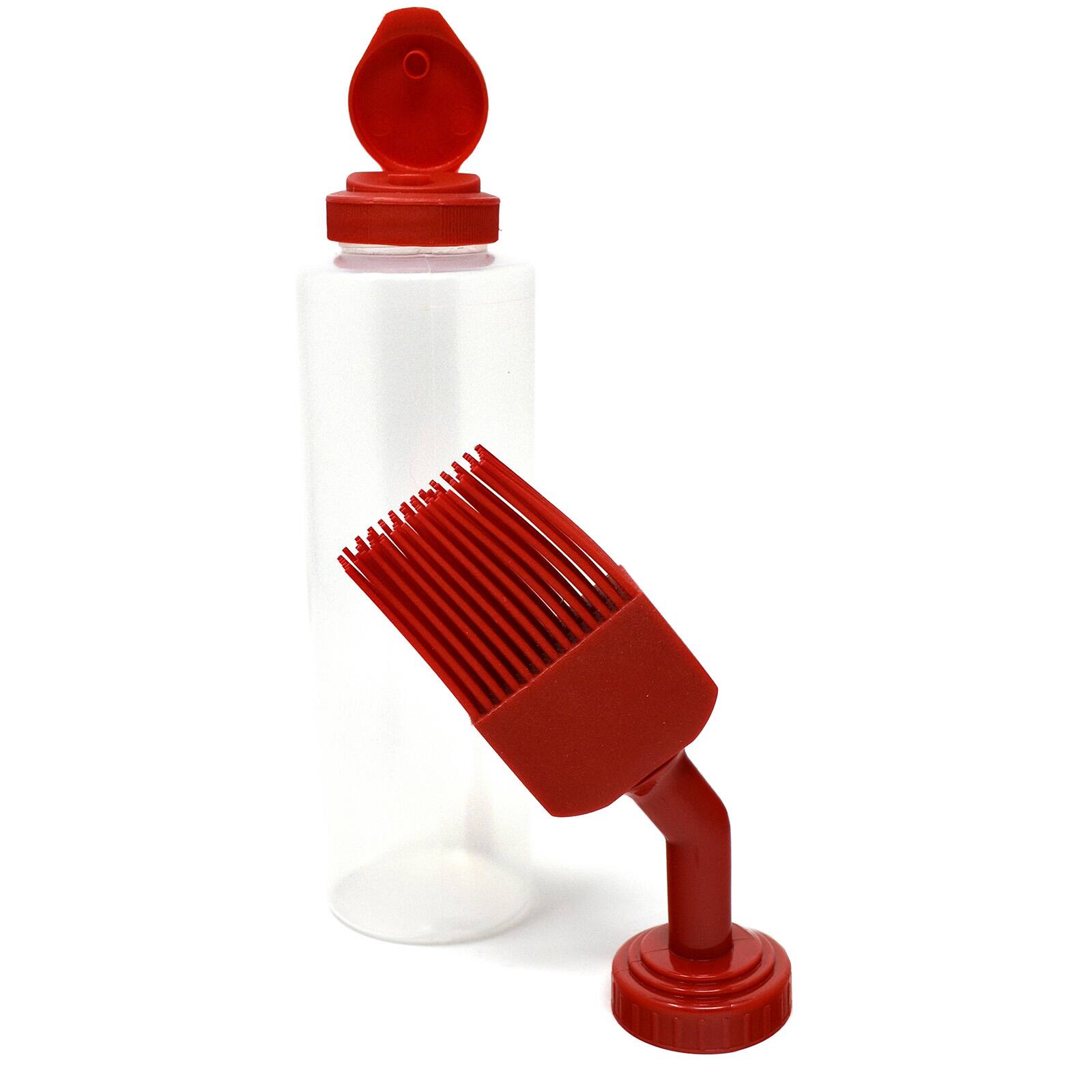 Alt View 1. Norpro - Silicone Basting Squeeze Bottle - Red.