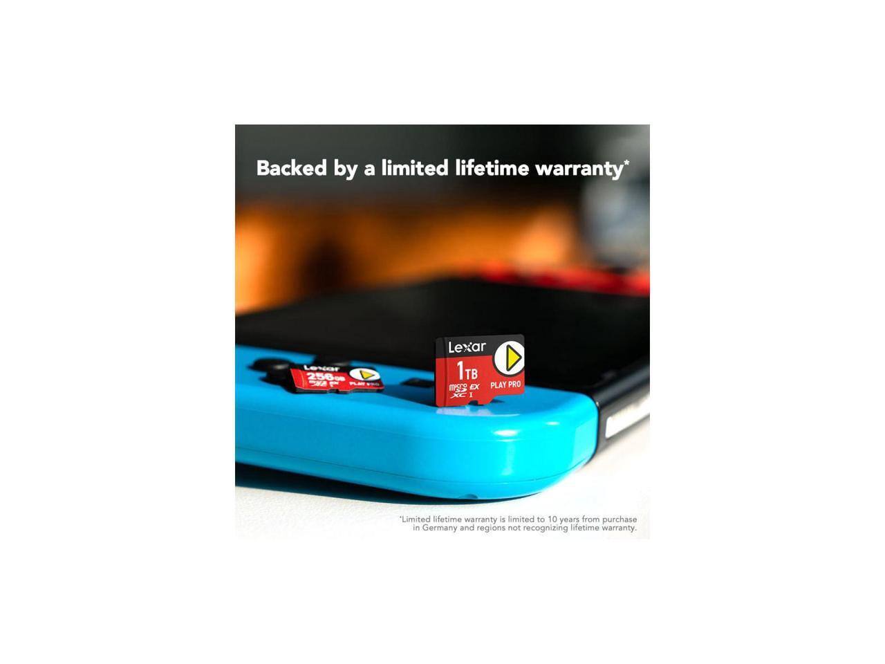 Backed by a limited lifetime warranty*

Lexar 1TB mSATA EX XC 1

*Limited lifetime warranty is limited to 10 years from purchase in Germany and regions not recognizing lifetime warranty.