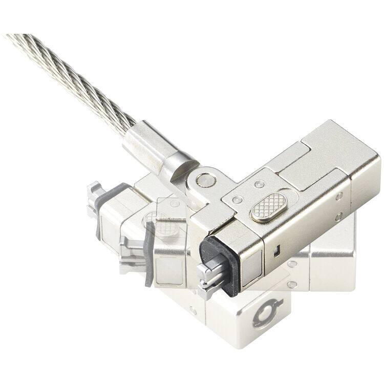 Left. Kensington - Kensington Slim NanoSaver 2.0 EQ Keyed Laptop Lock - 5.91 ft Cable - Patented T-bar/Key Lock - Plastic, Nylon, Stainless.