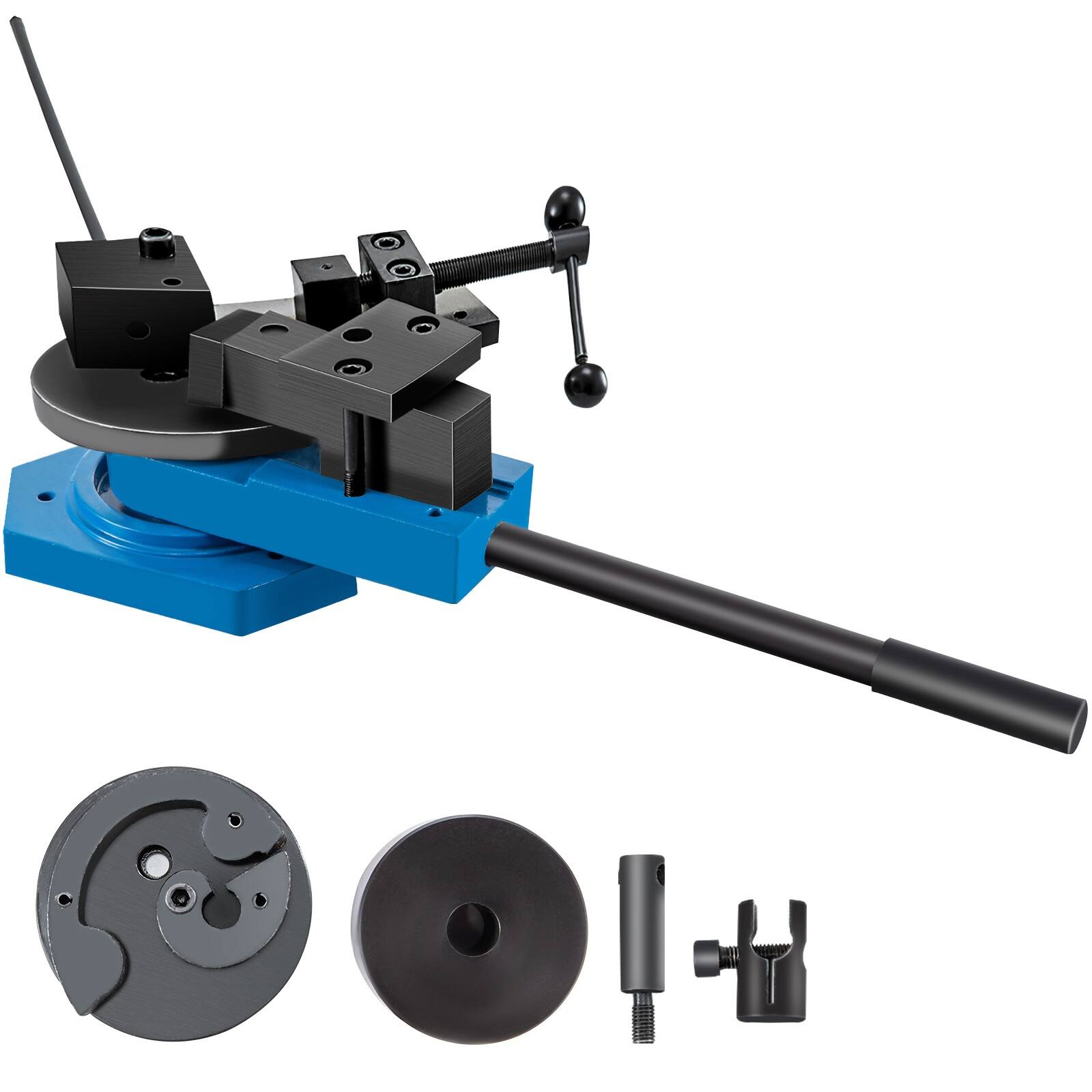 Front. VEVOR - SBG-40 Metal Scroll Bender High-Hardened Steel Scroll Bender Combination of Scroll Radius - Black + Blue.