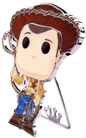 Alt View 1. Disney - Disney Toy Story 3 Inch Funko POP Pin | Woody - Brown.